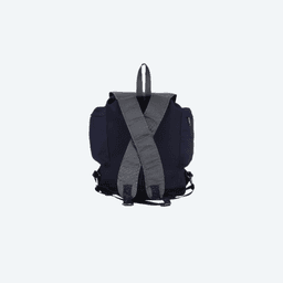 Navy Blue Mixed Cotton Taaga Man Casual Backpack