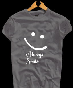 Always Smile Printed Boys T-shirt For Men