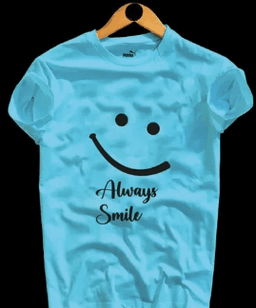Always Smile Printed Boys T-shirt For Men