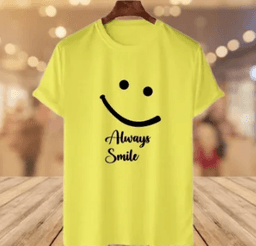 Always Smile Printed Boys T-shirt For Men
