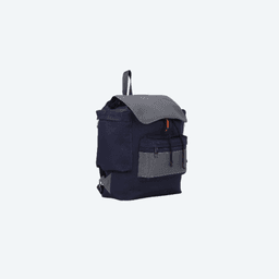 Navy Blue Mixed Cotton Taaga Man Casual Backpack thumbnail